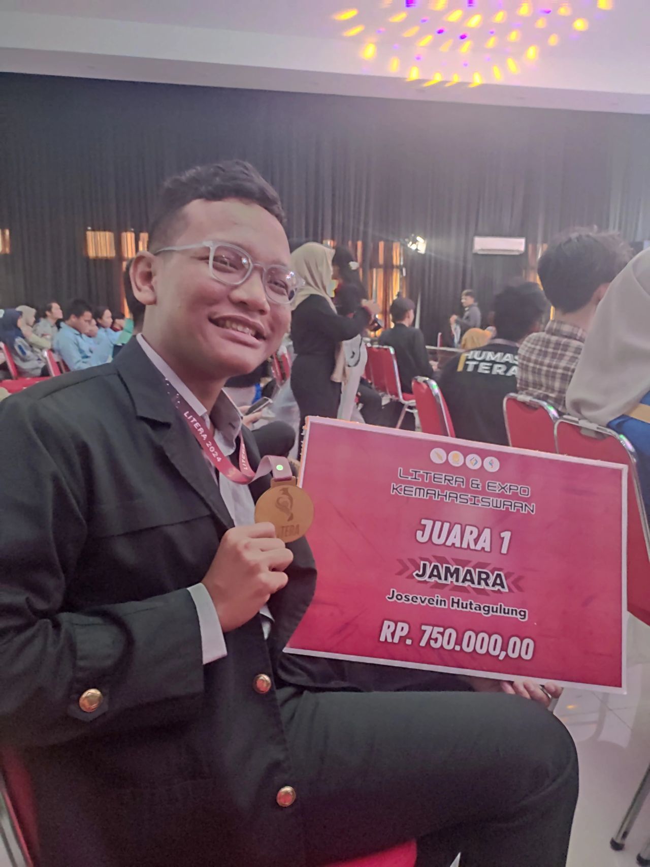 Mahasiswa Teknik Elektro ITERA, Josevein Hutagalung, Raih Juara Pertama JAMARA 2024