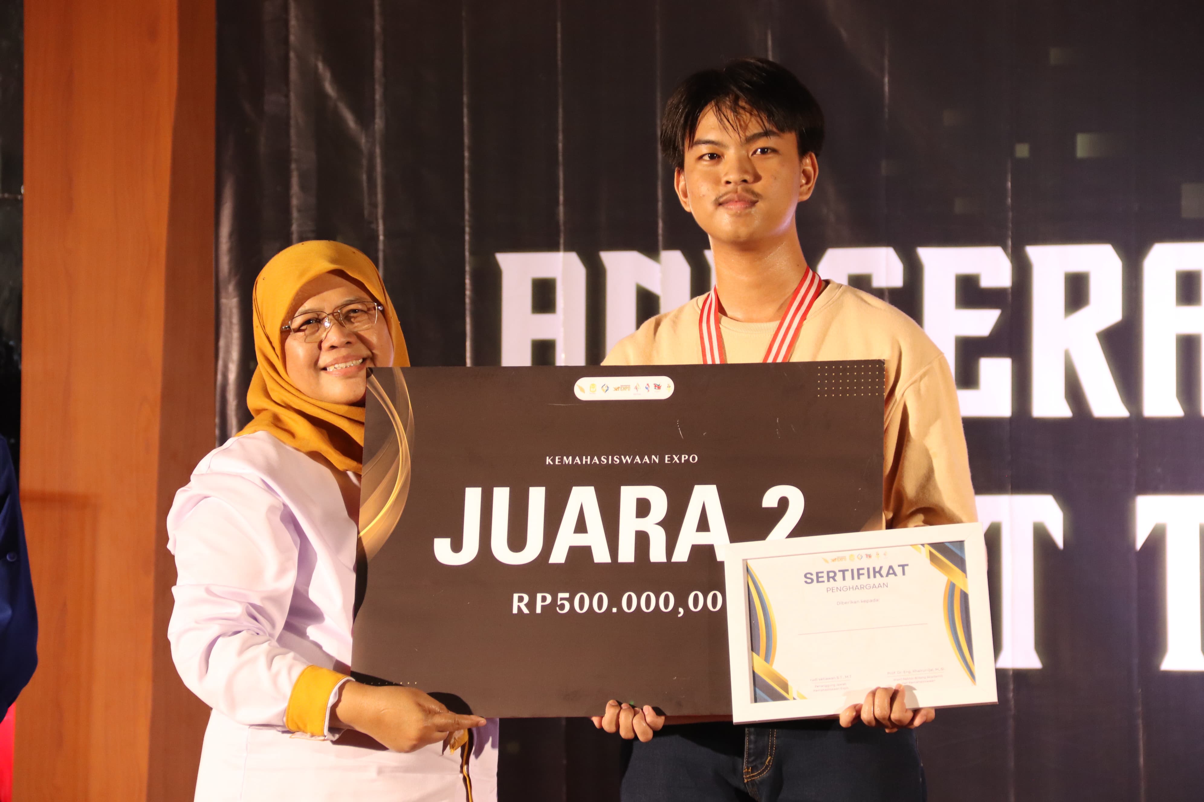 Tim Mahasiswa Elektro ITERA Raih Juara 2 Hibah Penelitian Terbaik di Anugerah Kemahasiswaan ITERA 2024  