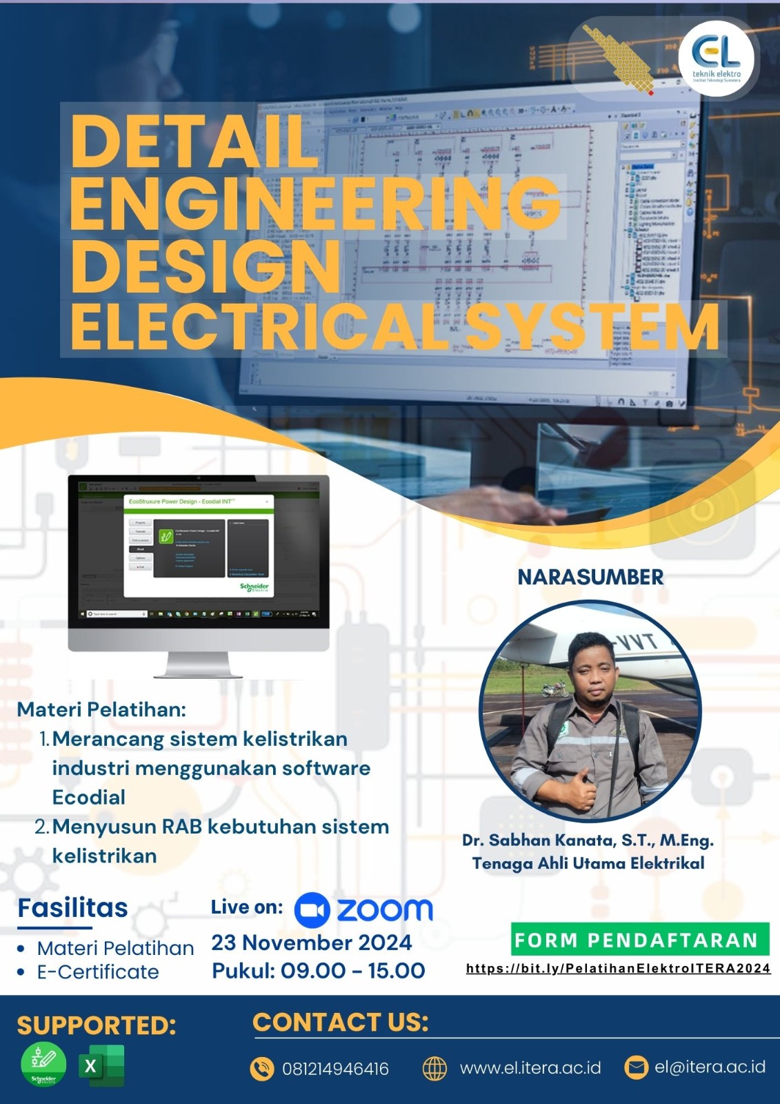 Pelatihan Detail Engineering Design Electrical System ITERA Berjalan Sukses!