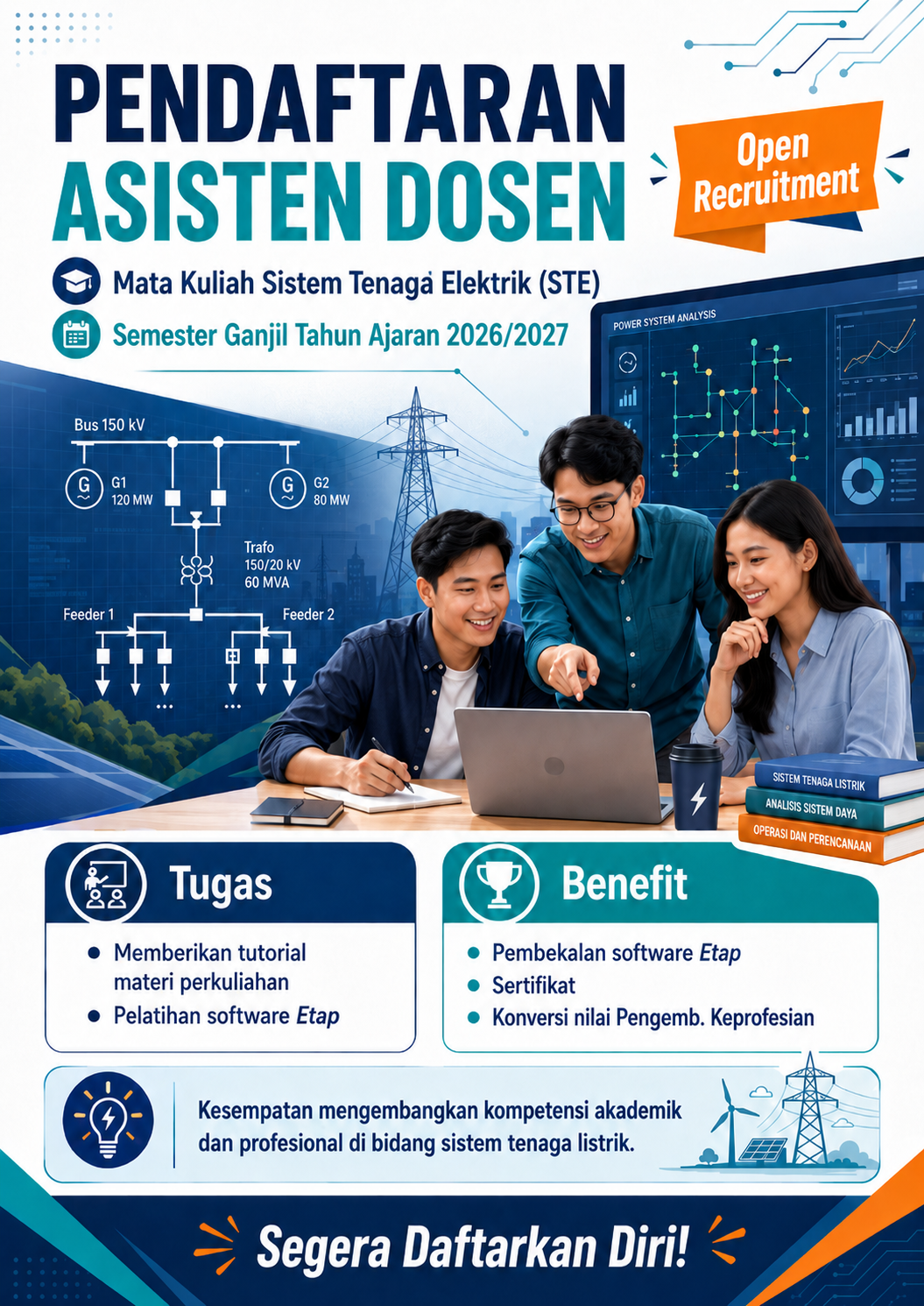 Poster Asisten Dosen Sistem Tenaga Elektrik