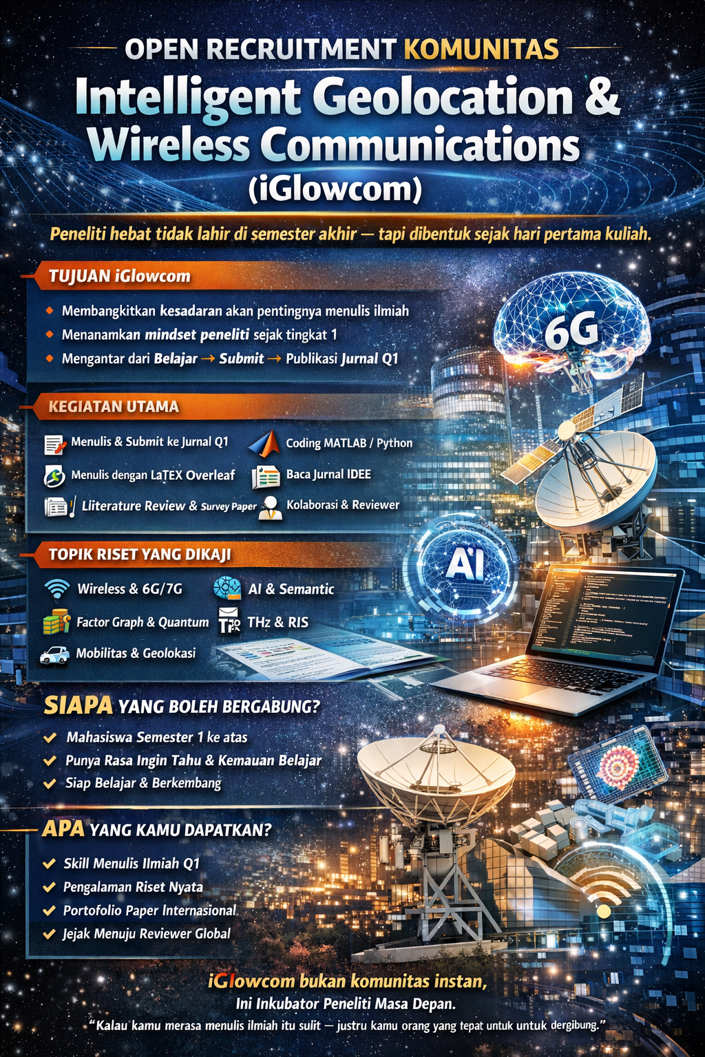 Poster Intelligent Geolocation and Wireless Communication